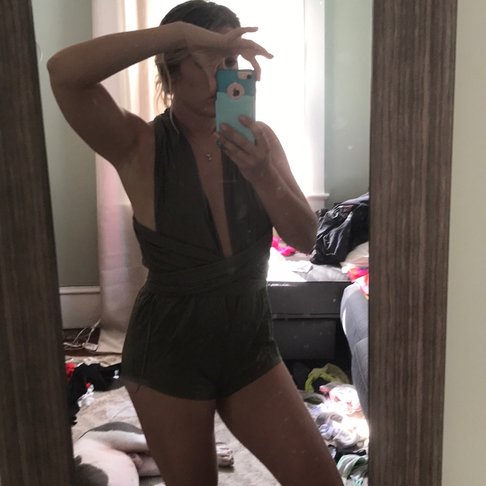 Fashion nova multi tie romper